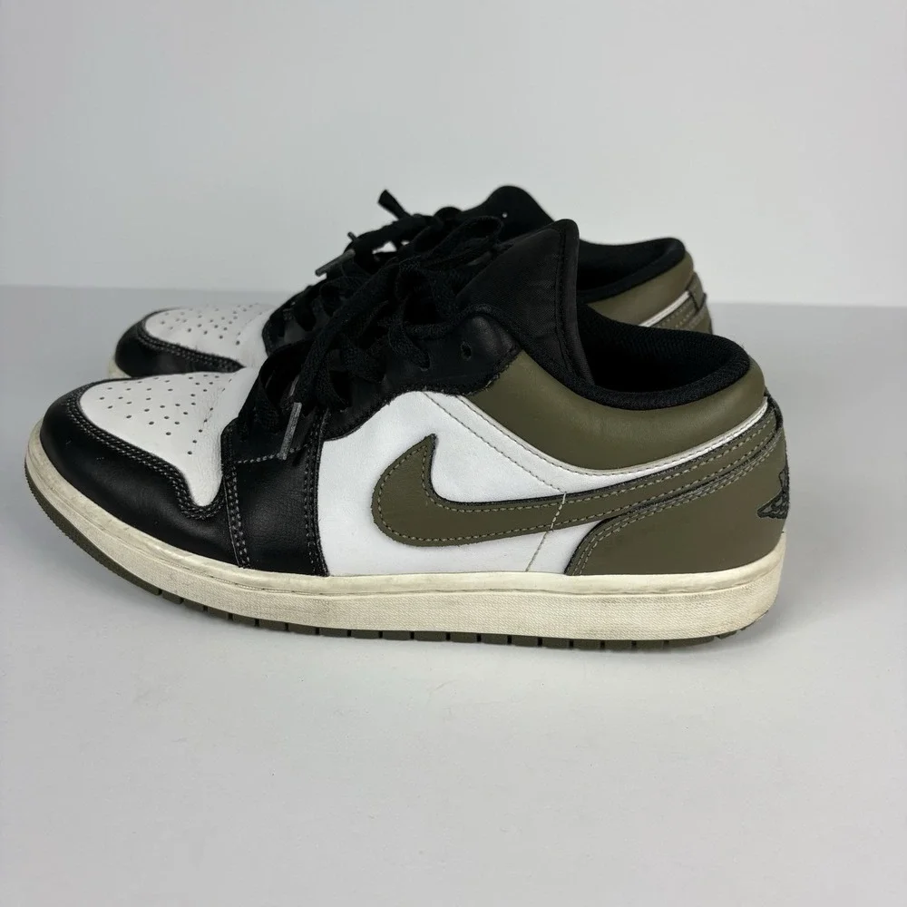 Size 10 - Air Jordan 1 Low Black Toe Medium Olive
